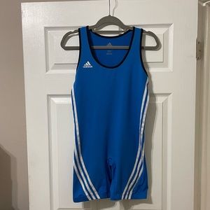 Mens Blue Adidas Singlet- medium